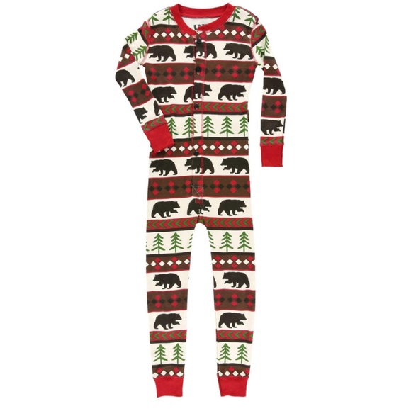Lazy One - Kids Bear Essentials Onesie Flapjack - Picture 1 of 2